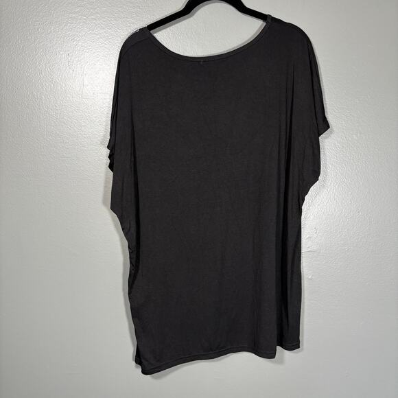 Julia Women's Dopamine Rhinestone Bling Cat Black Top - Size L/XL - Whimsygoth - Picture 8 of 8